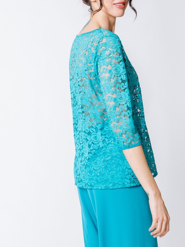 Macramé lace maxi t-shirt