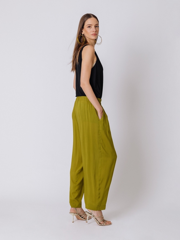 Pantalone gaucho in viscosa