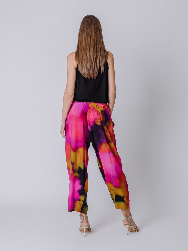 Pantaloni morbidi flower power