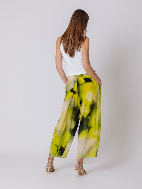 Pantaloni morbidi flower power