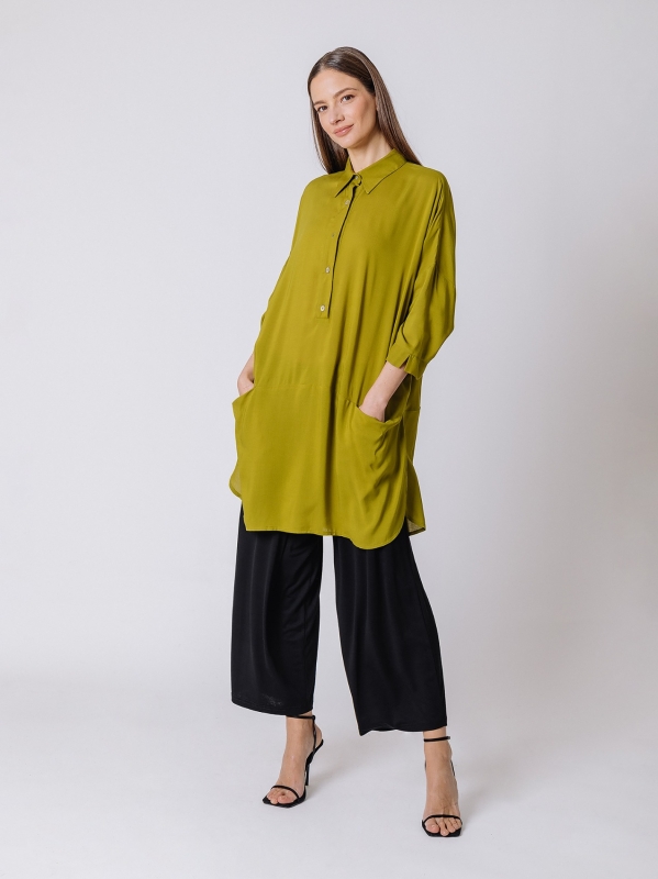 Viscose oversize shirt