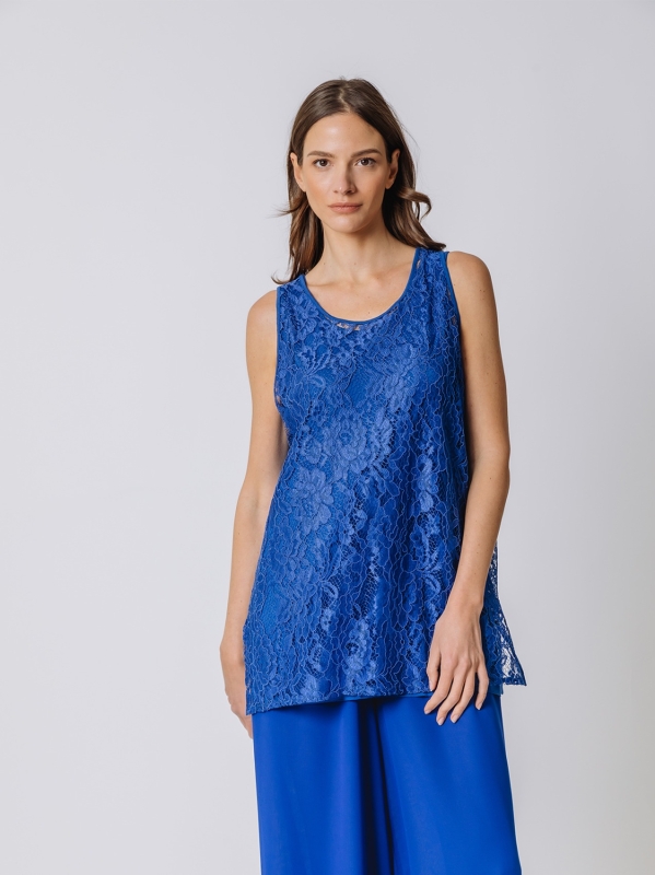 Top in pizzo macramé