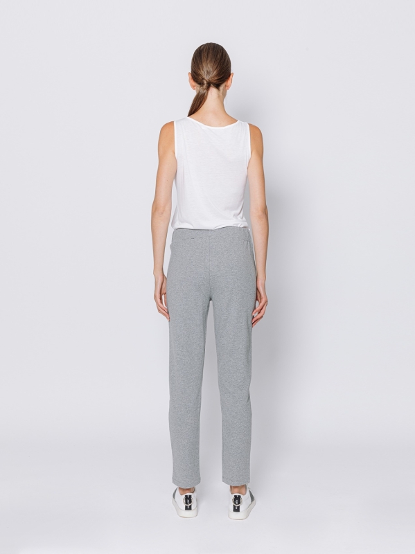 Panta-leggings in felpa di cotone