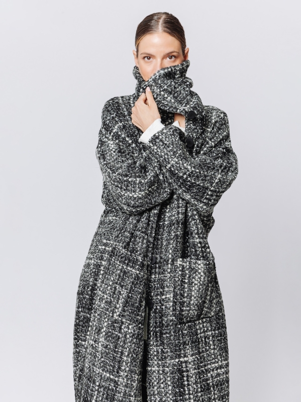 Wool Tweed Coat