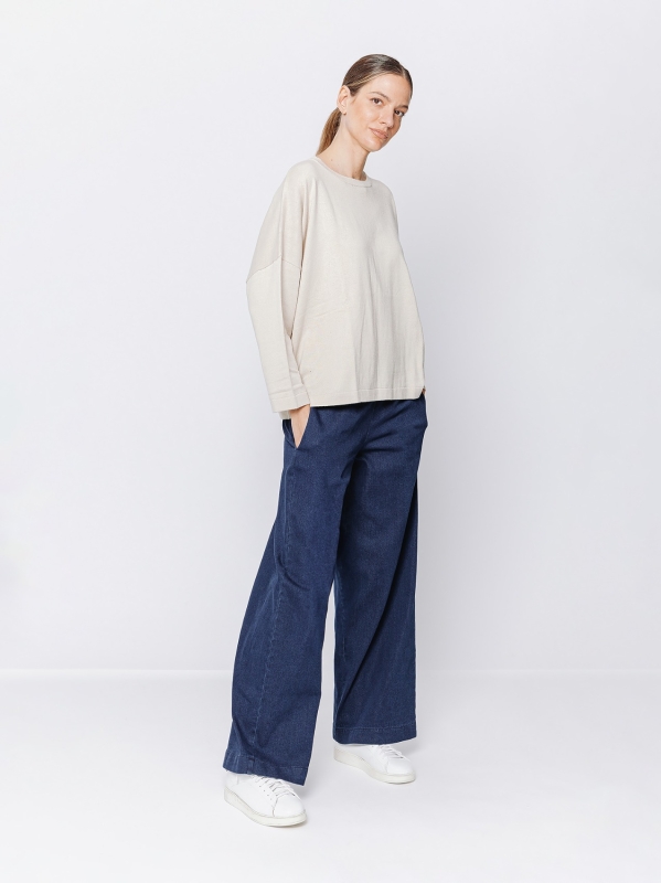 Oversize line shirt