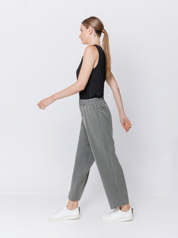 Wool hand gaucho trousers