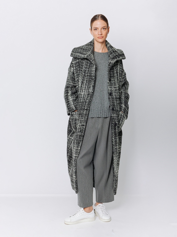 Wool Tweed Coat