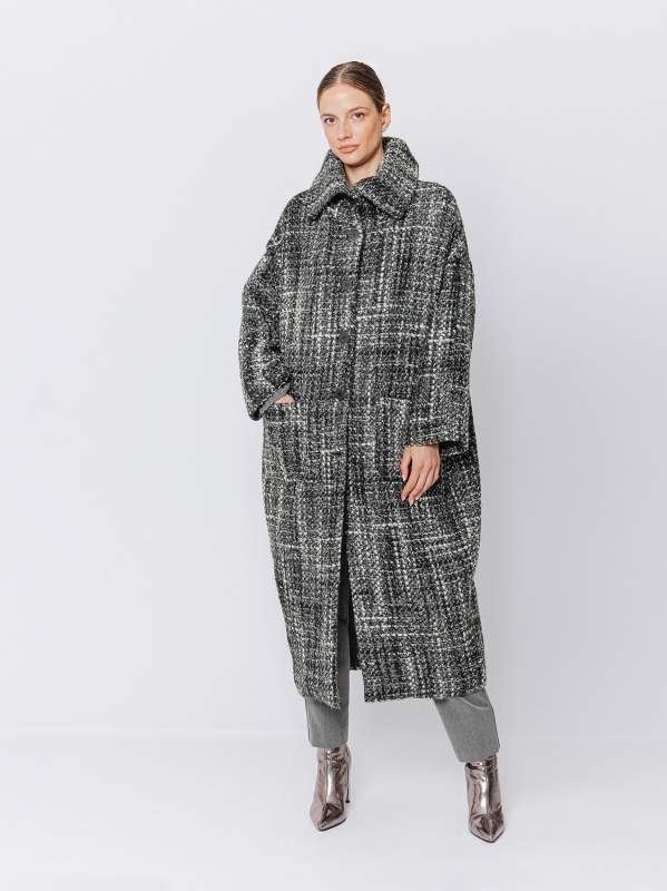 Wool Tweed Coat