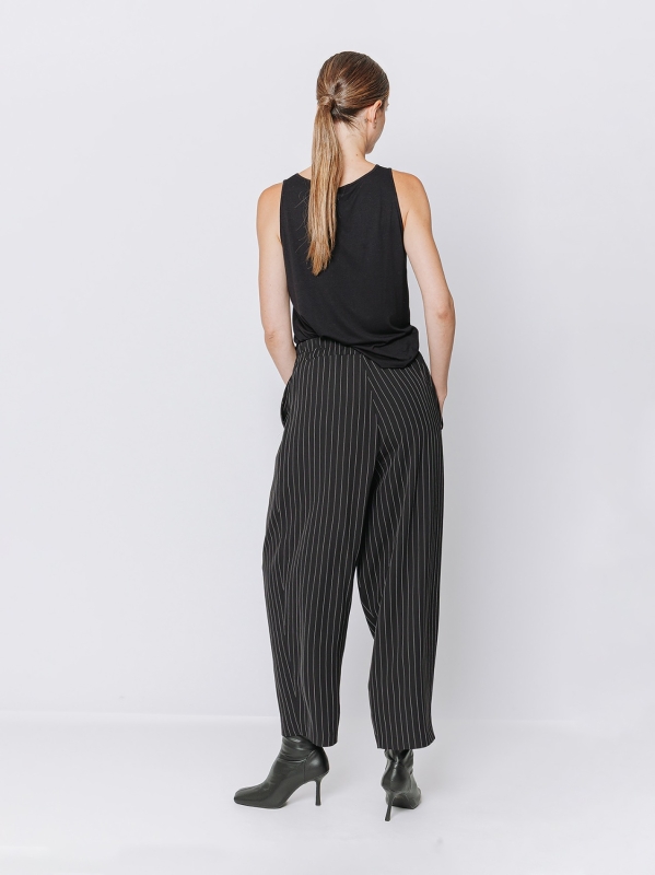 Pinstriped trousers