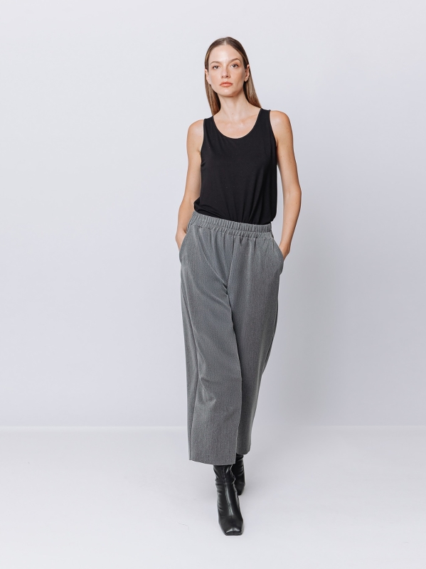 Wool hand gaucho trousers