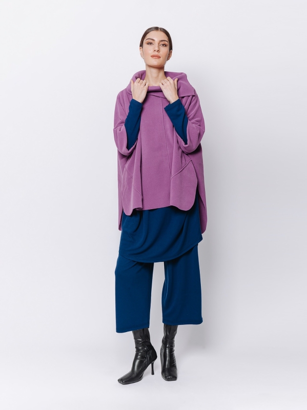 Fleece poncho