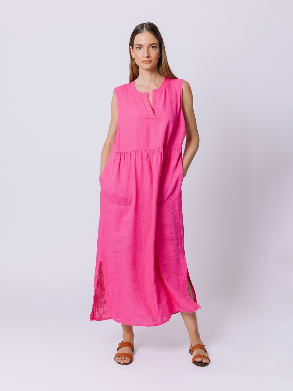 Linen tank dress