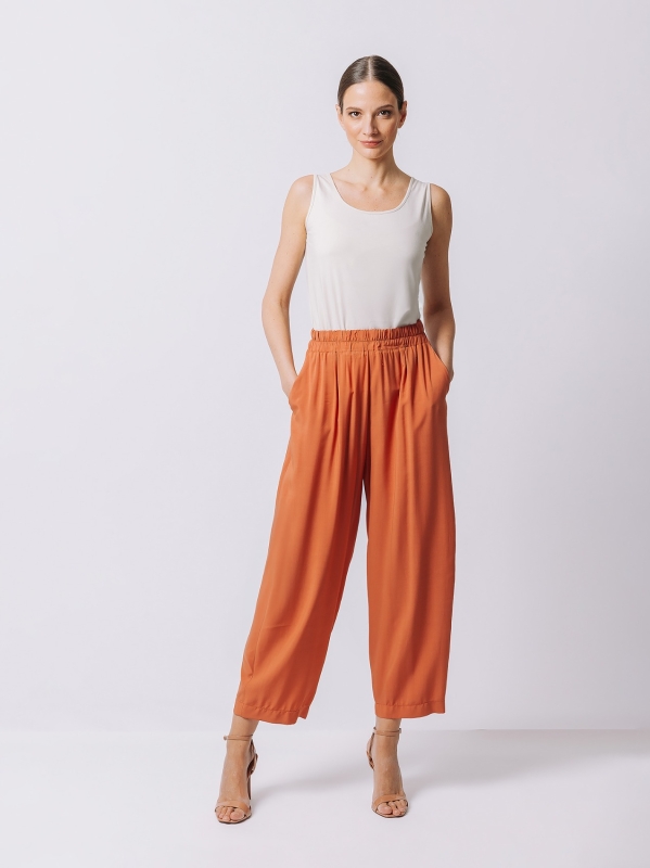 Viscose gaucho trousers