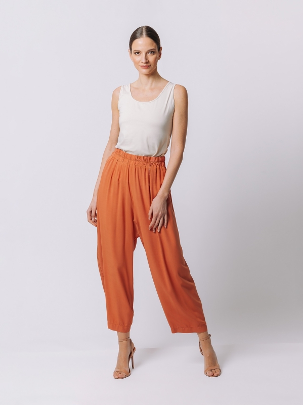 Viscose gaucho trousers