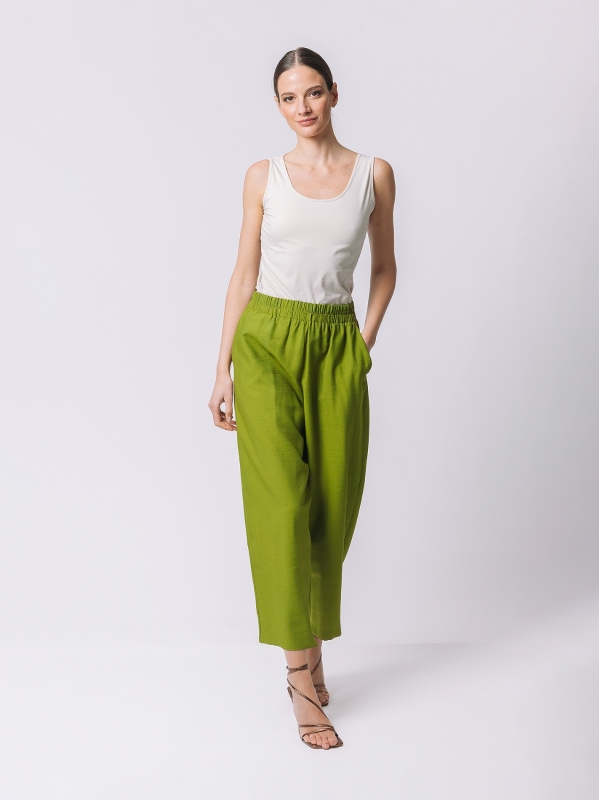 Viscose gaucho trousers