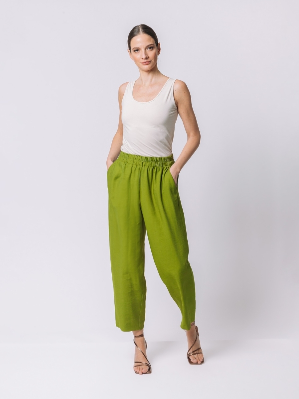 Viscose gaucho trousers