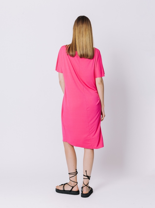 Midi dress with knot 