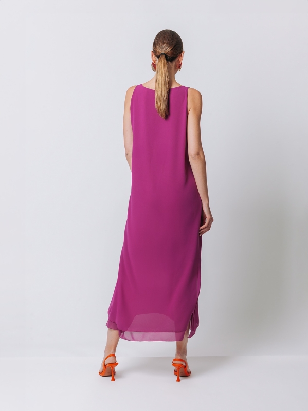 Double chiffon tank dress