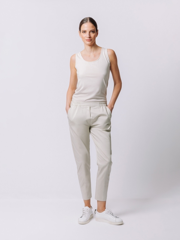 Pantalone skinny in satin