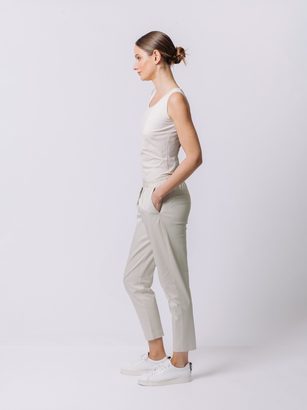 Pantalone skinny in satin