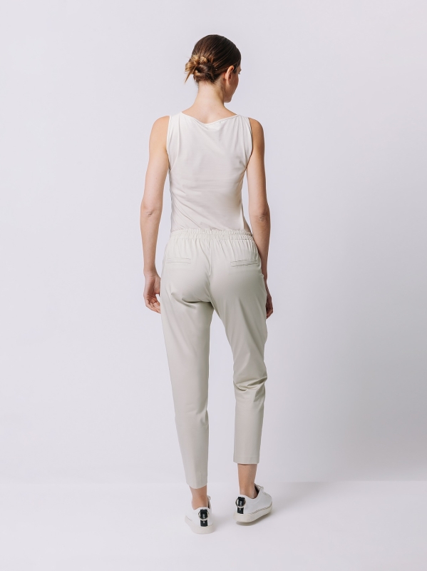 Pantalone skinny in satin