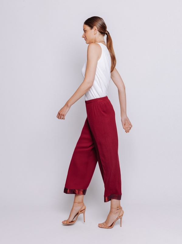 Pantalone cropped con fondo IRIDESCENTE