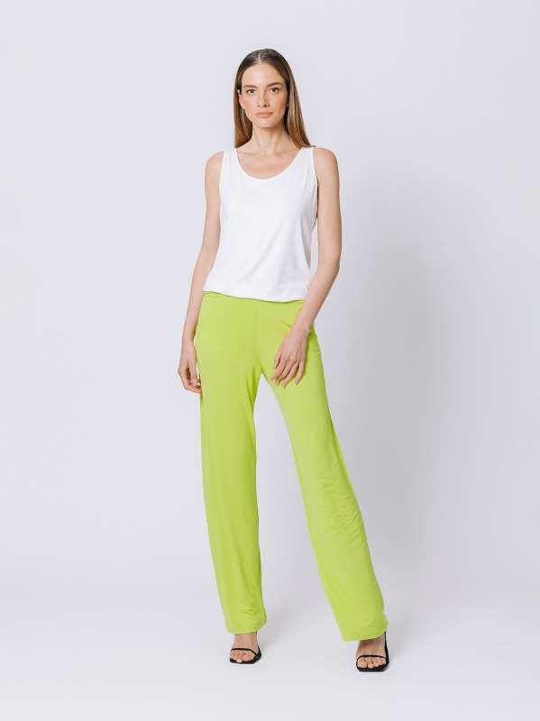 White Stretch trousers