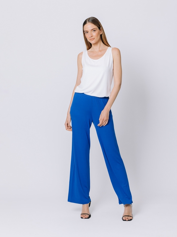 White Stretch trousers