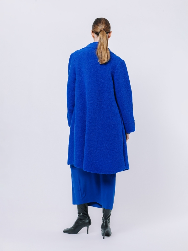 Boiled wool coat