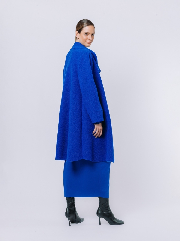 Boiled wool coat