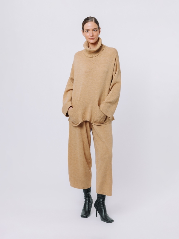 Turtleneck maxi sweater