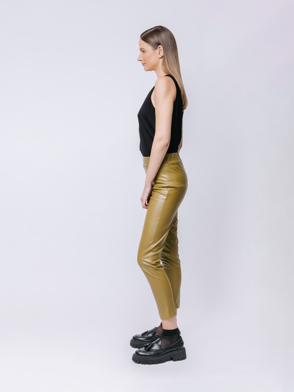 Pantalone skinny in ecopelle