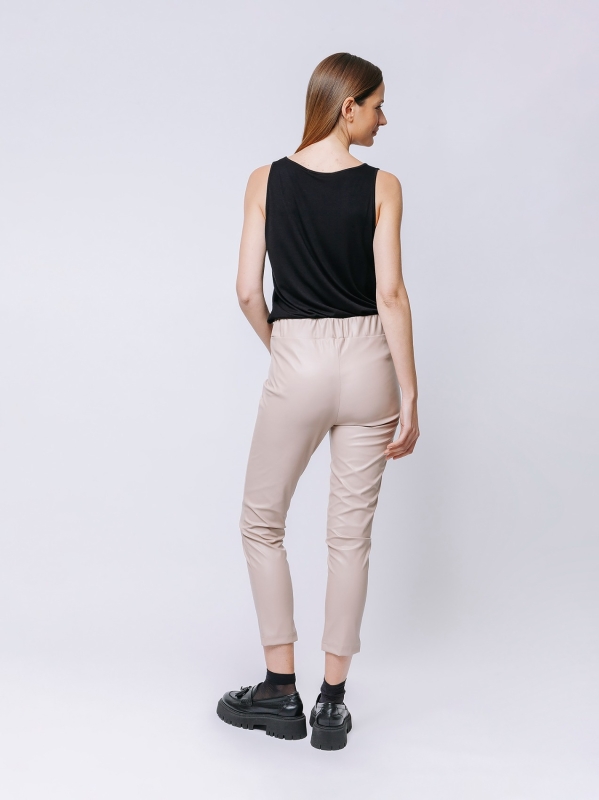 Pantalone skinny in ecopelle