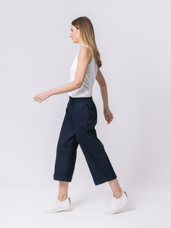 Cropped stretch jeans