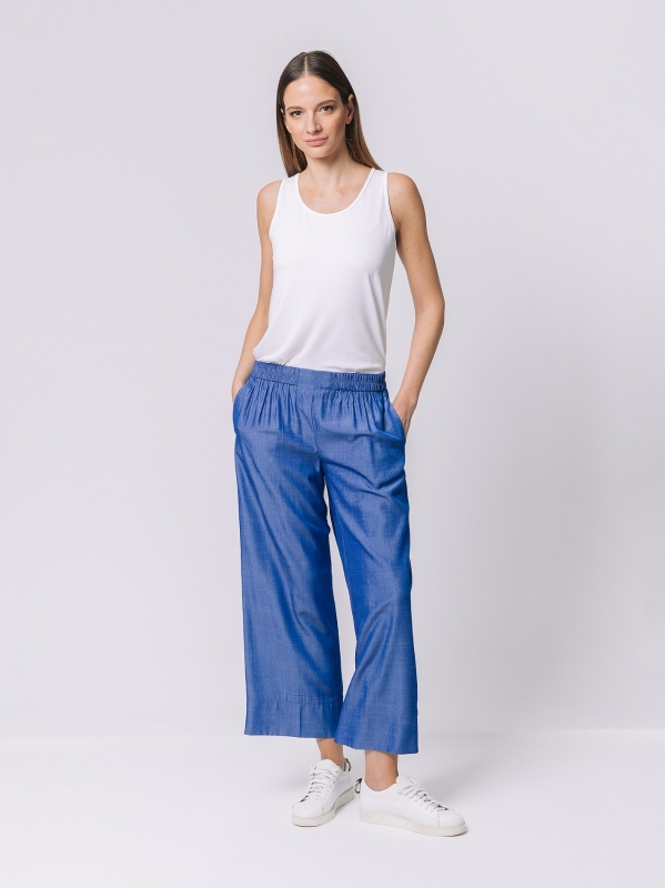 Pantalone chambray