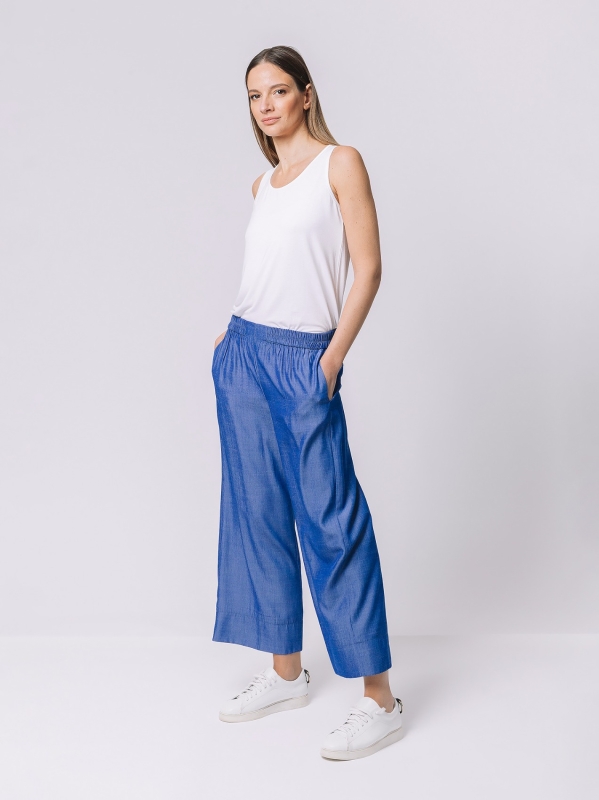 Pantalone chambray