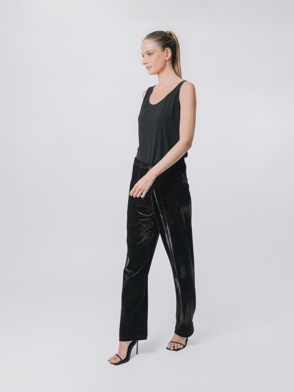 Next black hot sale velvet trousers